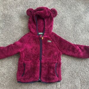 L.L. Bean Magenta Fleece Jacket